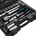 JOGO DE SOQUETES ESTRIADOS 1/2POL E 1/4POL 94 PEÇAS STELS-TOOLSWORLD