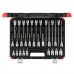 JOGO DE CHAVE SOQUETE 1/2POL MULTIDENTADA C/ 26 PCS GEDORE RED
