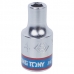 SOQUETE SEXTAVADO 4MM - 1/4POL KING TONY