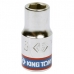 SOQUETE SEXTAVADO 6MM - 1/4POL KING TONY