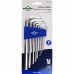 JOGO DE CHAVE ALLEN ABAULADA LONGA 1,5 A 10MM 9PCS BRASFORT. RF 7830