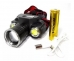 LANTERNA DE CABEÇA RECARREGÁVEL LED USB FAROL EC-6096 3 LED ECOODA BMAX