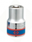 SOQUETE SEXTAVADO CURTO 18MM - 3/4 KING TONY