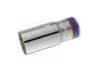SOQUETE ESTRIADO LONGO 21MM - 1/2POL KING TONY 