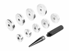 CONJUNTO DE FERRAMENTAS PARA INSTALAR CAPAS EXTERNAS DE ROLAMENTOS E RETENTORES RAVEN 101100