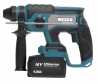 MARTELETE ROMPEDOR BRUSHLESS SDS PLUS 22MM 18V SEM BATERIA WS2806.9 WESCO