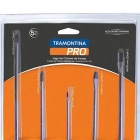 JOGO CHAVE DE FENDA E PHILLIPS COM 5 PEÇAS TWISTER TRAMONTINA PRO 44130/505
