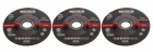 CONJUNTO DE 3 DISCOS ABRASIVOS 4 POL - WS8970.1 WESCO
