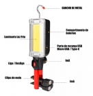 LANTERNA DE TRABALHO PORTÁTIL RECARREGÁVEL 20WATTS BOMMAX BM-A075 BMAX