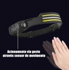 LANTERNA DE CABEÇA COM SENSOR DE MOVIMENTO RECARREGAVEL BOMMAX BM-A318 BMAX
