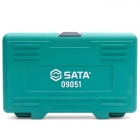 JOGO DE SOQUETES COM BITS MULTIDENTADO 1/4 - 1/2 POL. COM 18 PEÇAS ST09051SJ SATA